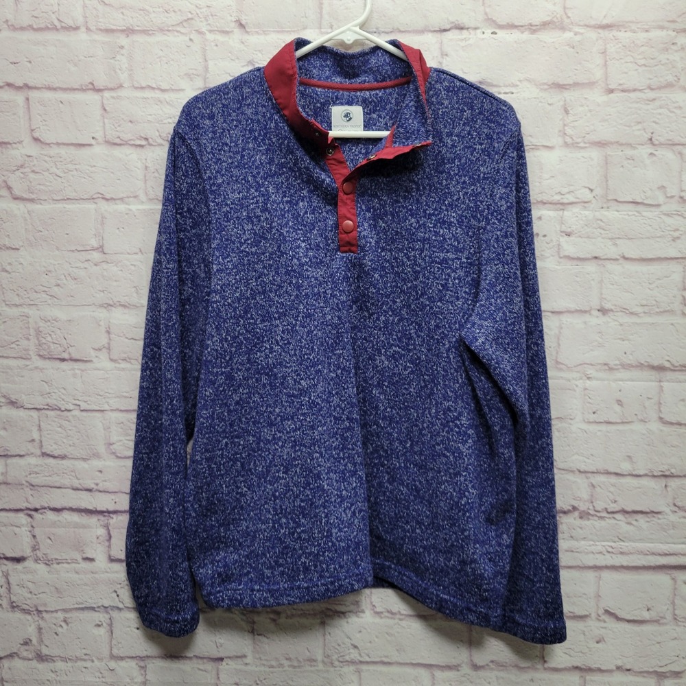Southern Proper Getty Fleece Pullover Sweater Mens M Quarter Snap Cozy Outdoorsy